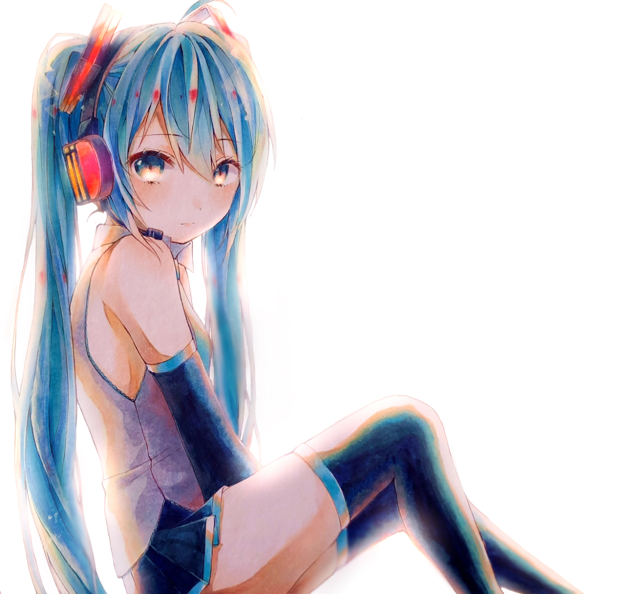 This is a pixiv picture whose title is VOCALOID.