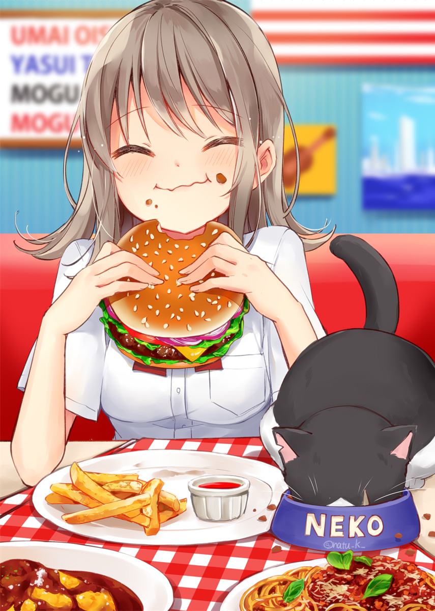 This is a pixiv picture whose title is いっぱい食べるキミが好き！.