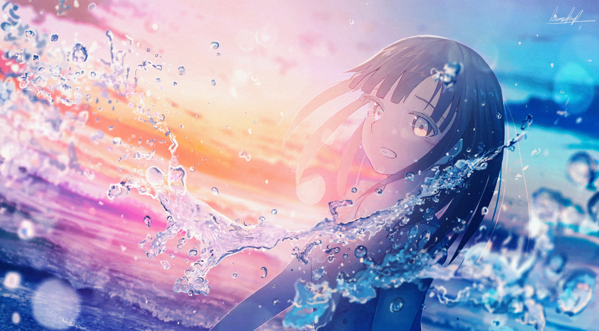 This is a pixiv picture whose title is 夏に遺る.