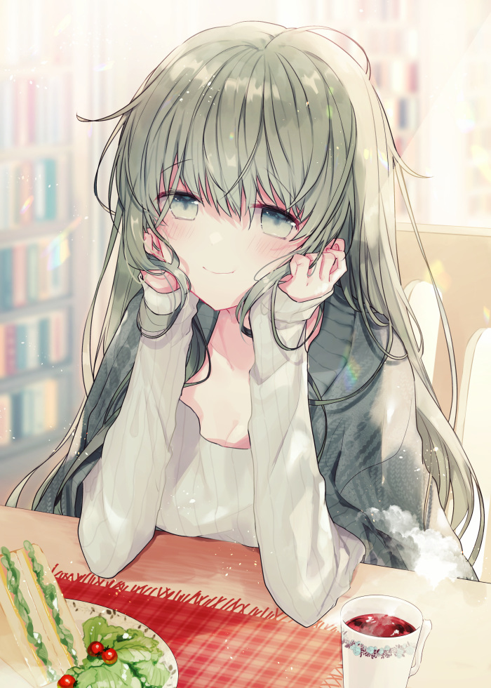 This is a pixiv picture whose title is 「じーっ」.