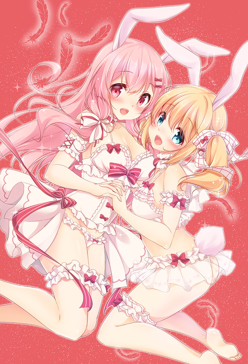 This is a pixiv picture whose title is うさぎのクリスマス.