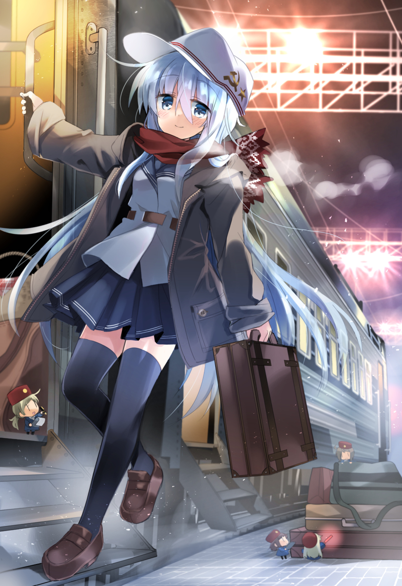 This is a pixiv picture whose title is ヴェールヌイとシベリア鉄道の旅.
