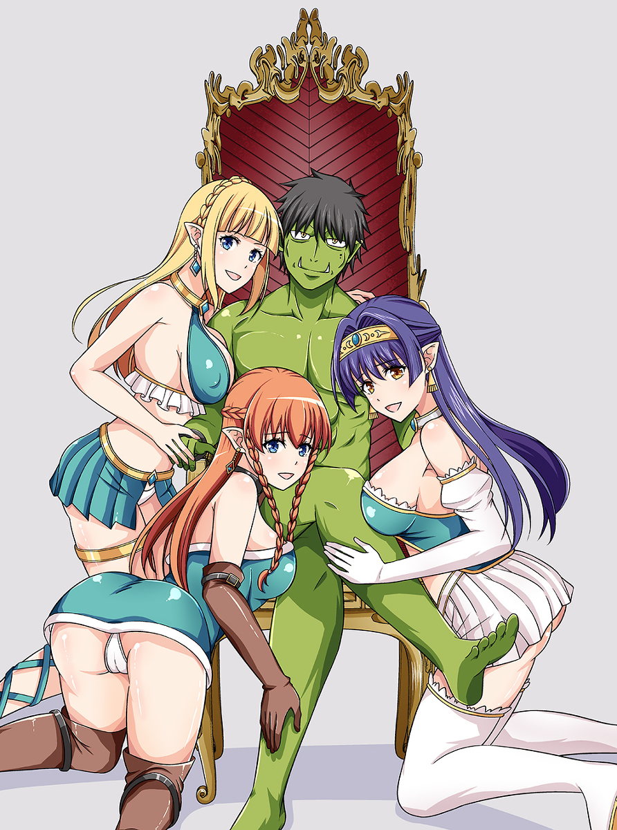 This is a pixiv picture whose title is 冬コミ特典「カリスマAV男優が絶倫オークに異世界転生した話。」.