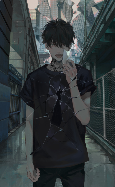 This is a pixiv picture whose title is 壊.