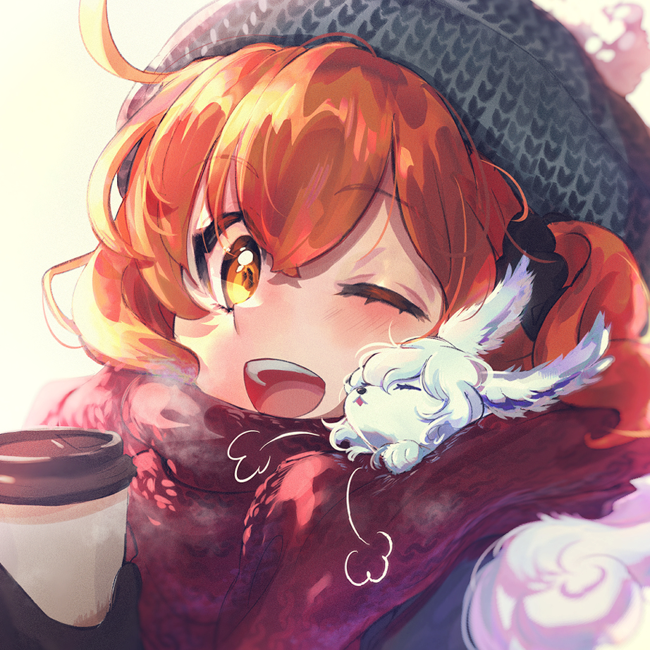 This is a pixiv picture whose title is もこもこ.