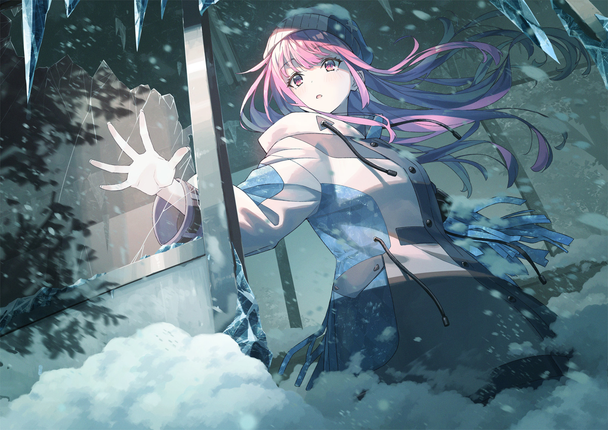 This is a pixiv picture whose title is 雪の中.