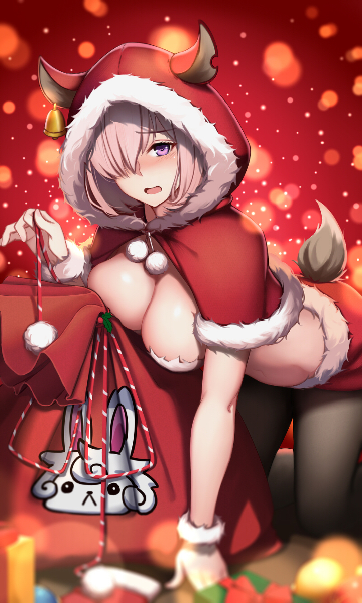 This is a pixiv picture whose title is クリスマス　マシュ.