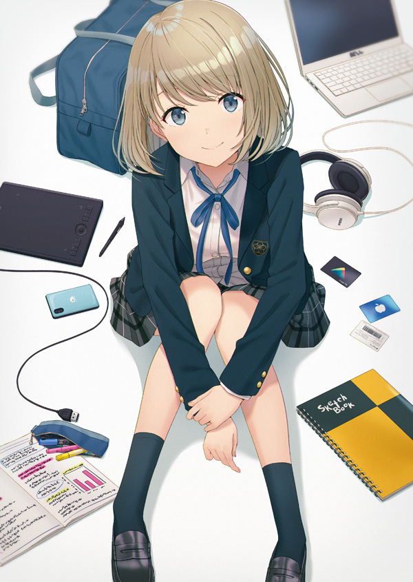 This is a pixiv picture whose title is 弱小ソシャゲ部の僕らが神ゲーを作るまで.