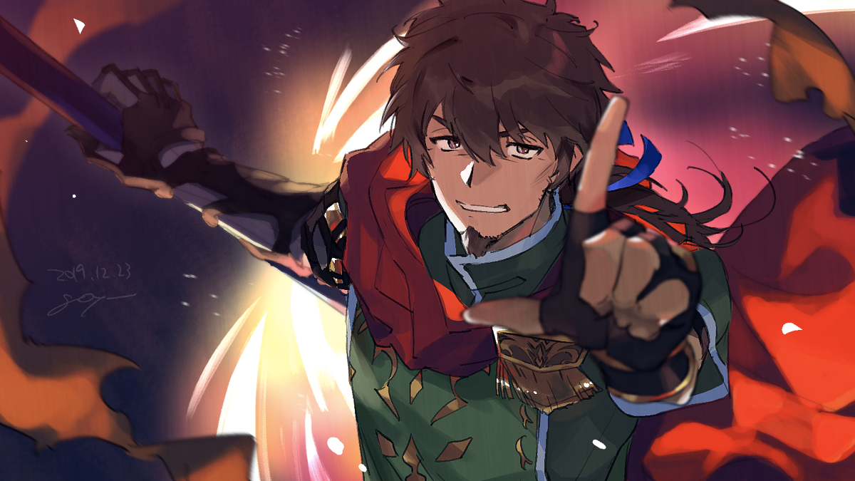 This is a pixiv picture whose title is 不毀の極槍.