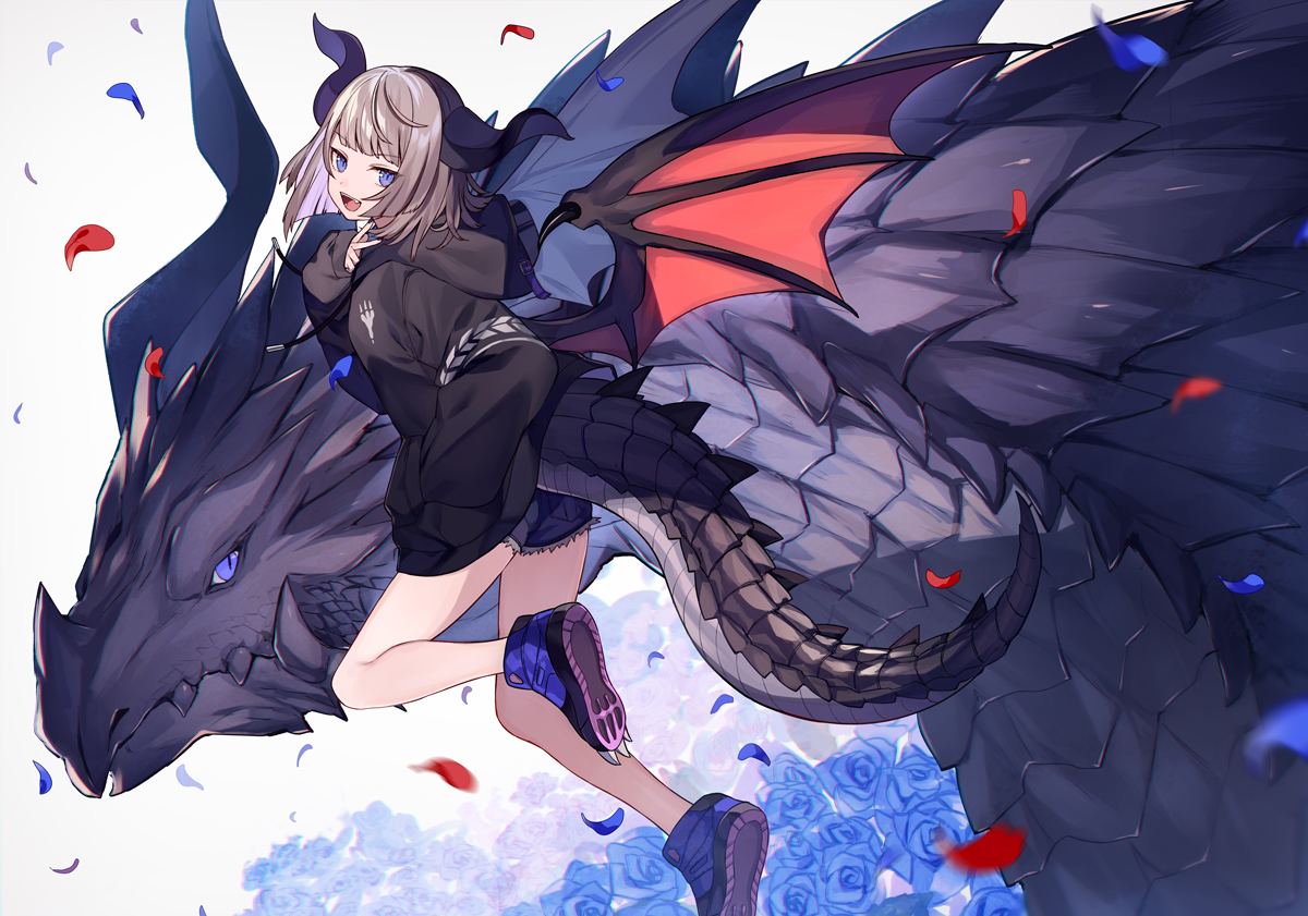 This is a pixiv picture whose title is dragon.