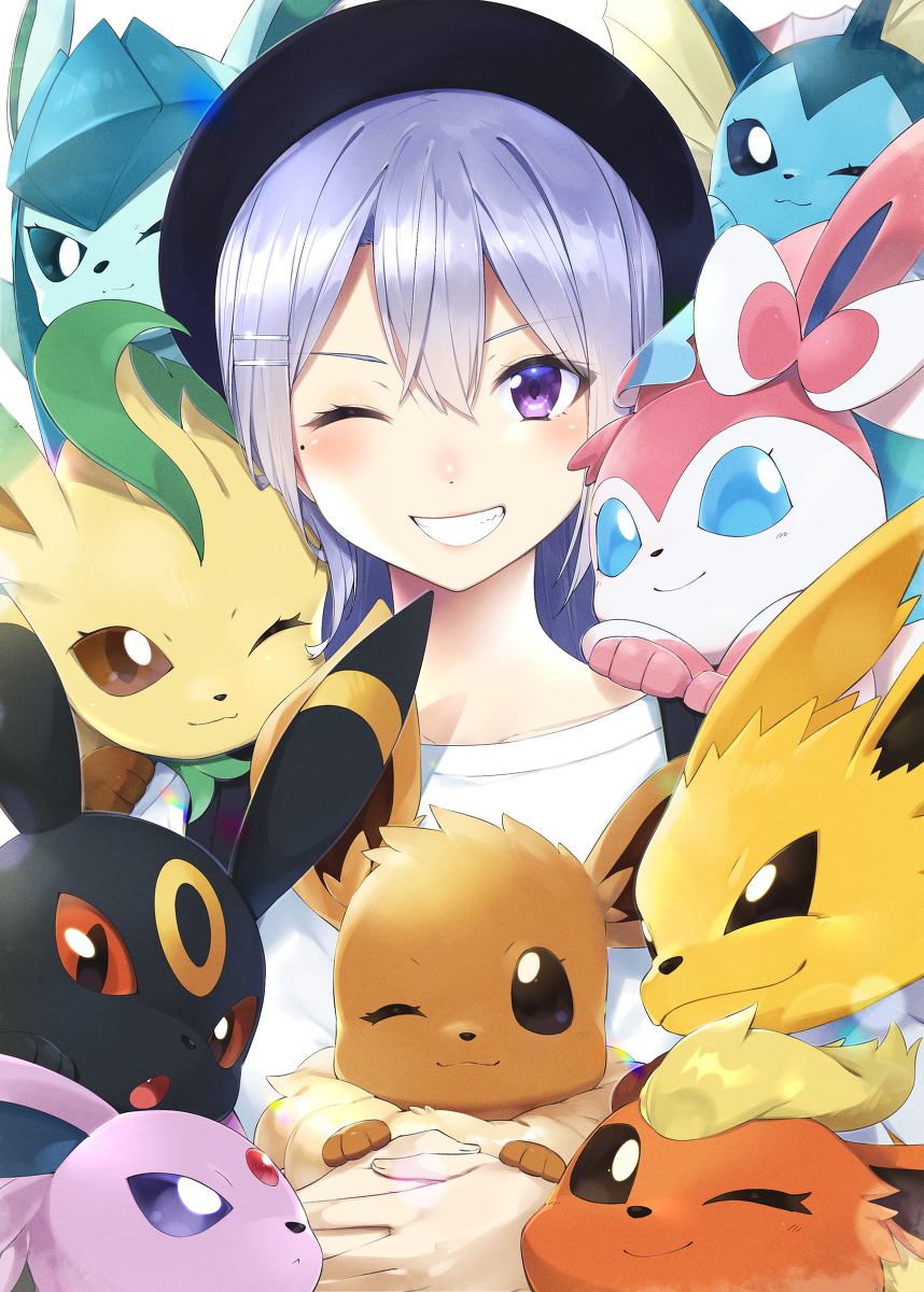 This is a pixiv picture whose title is ブイズ.