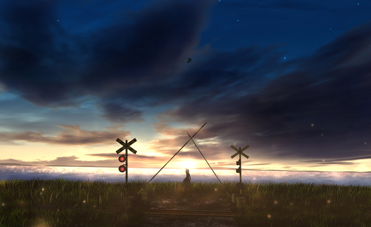 This is a pixiv picture whose title is 彼方の願い.