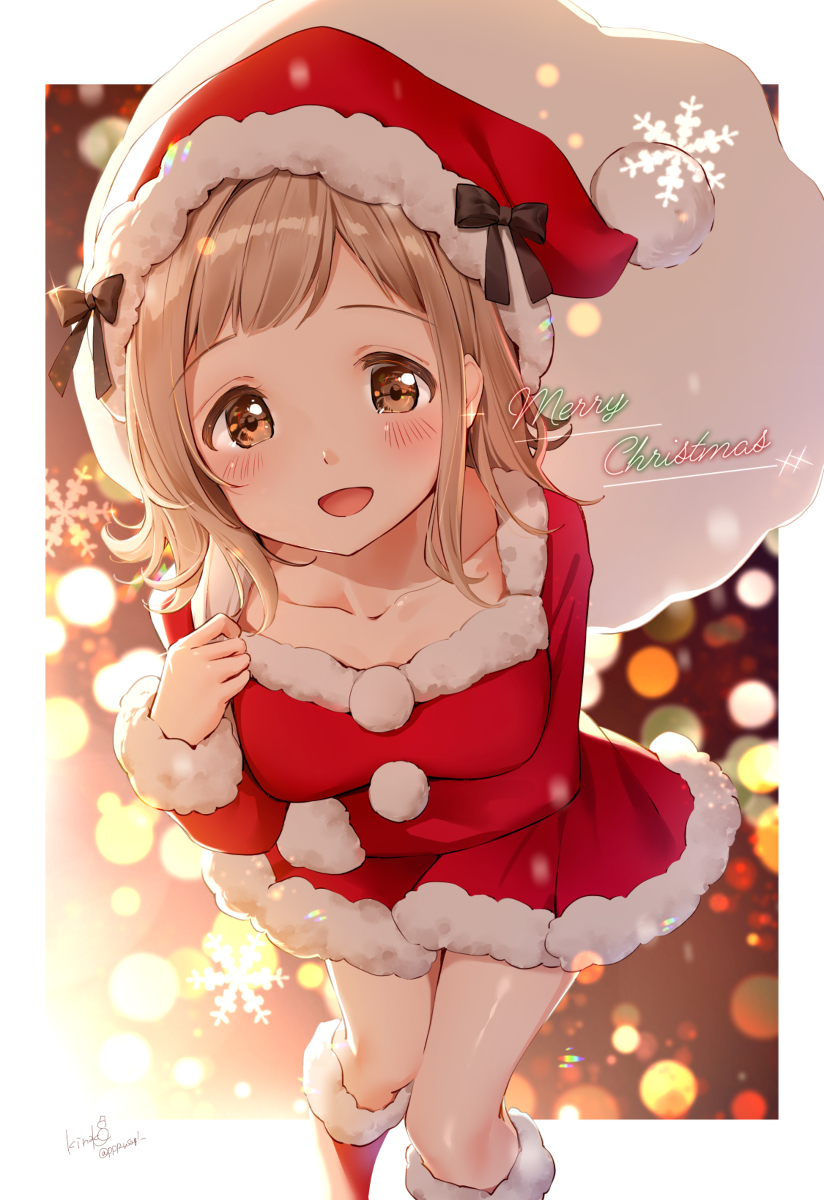 This is a pixiv picture whose title is 💝🎄真乃サンタ🎄💝.