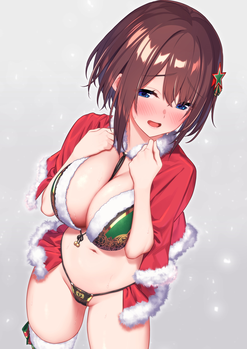This is a pixiv picture whose title is サンタ一夜ちゃん.