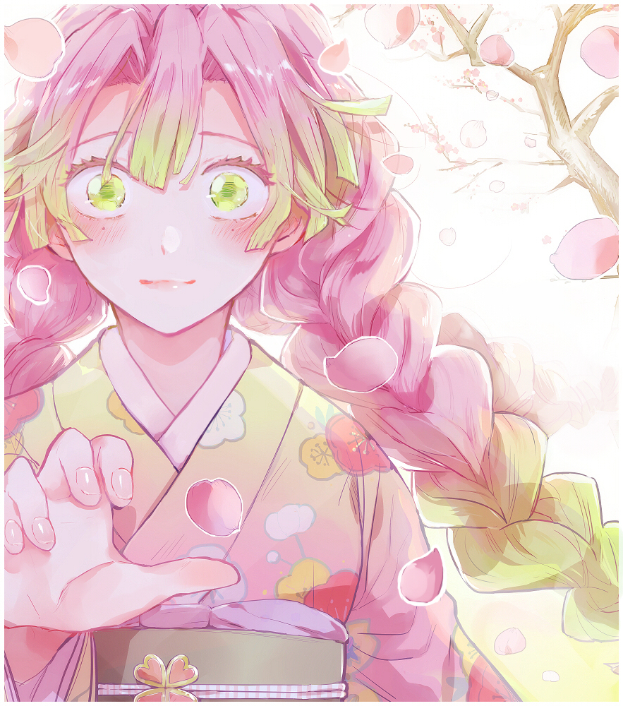 This is a pixiv picture whose title is 桃色の指先.