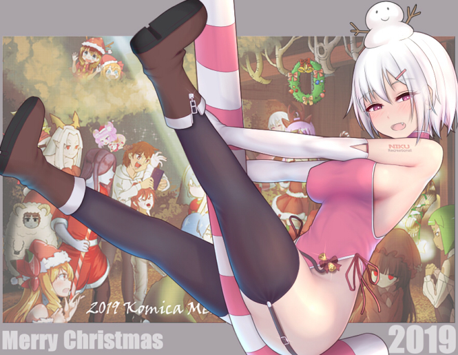 This is a pixiv picture whose title is 191223 2019聖誕暨新年賀圖.