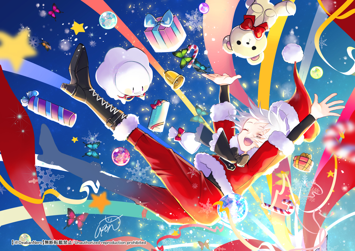 This is a pixiv picture whose title is 🎄🎁🌟.