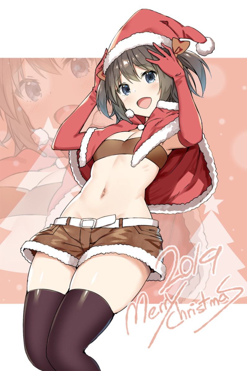 This is a pixiv picture whose title is ~~Merry Christmas~~.