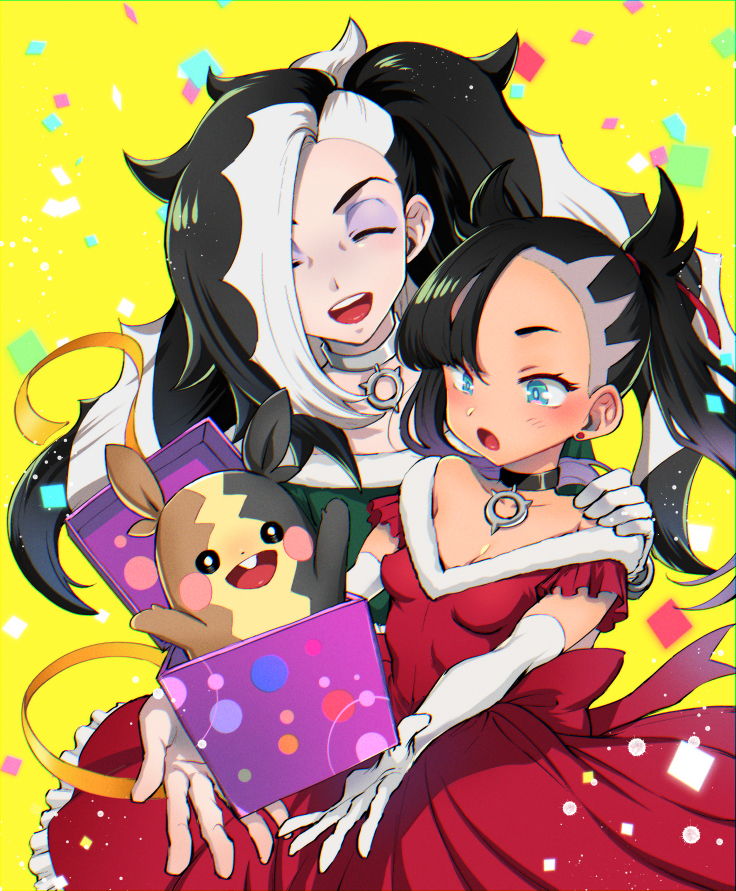 This is a pixiv picture whose title is クリスマスのスパイク兄妹.