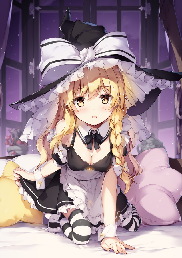 This is a pixiv picture whose title is ご奉仕魔理沙.