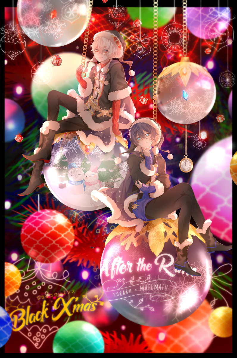 This is a pixiv picture whose title is ブラッククリスマス／After the Rain.