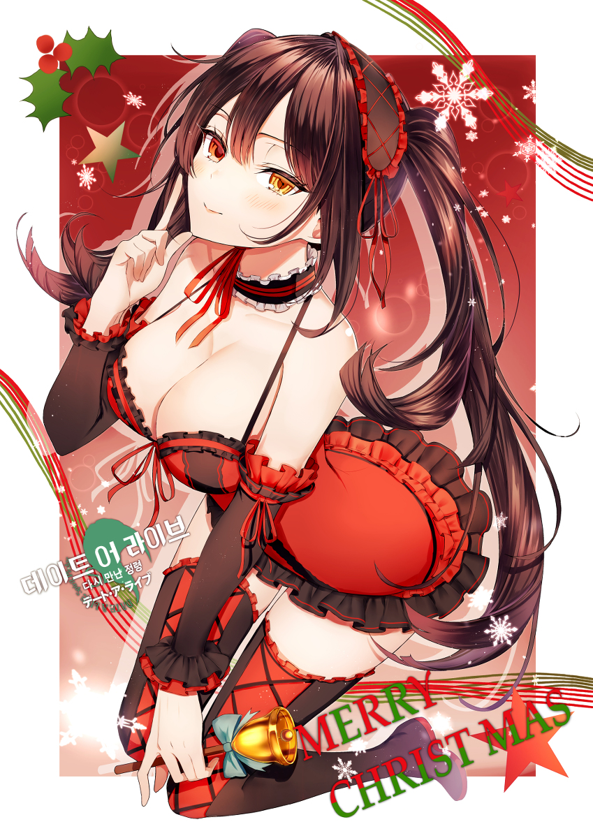 This is a pixiv picture whose title is ブラックサンタ💕🎄❄🎁.