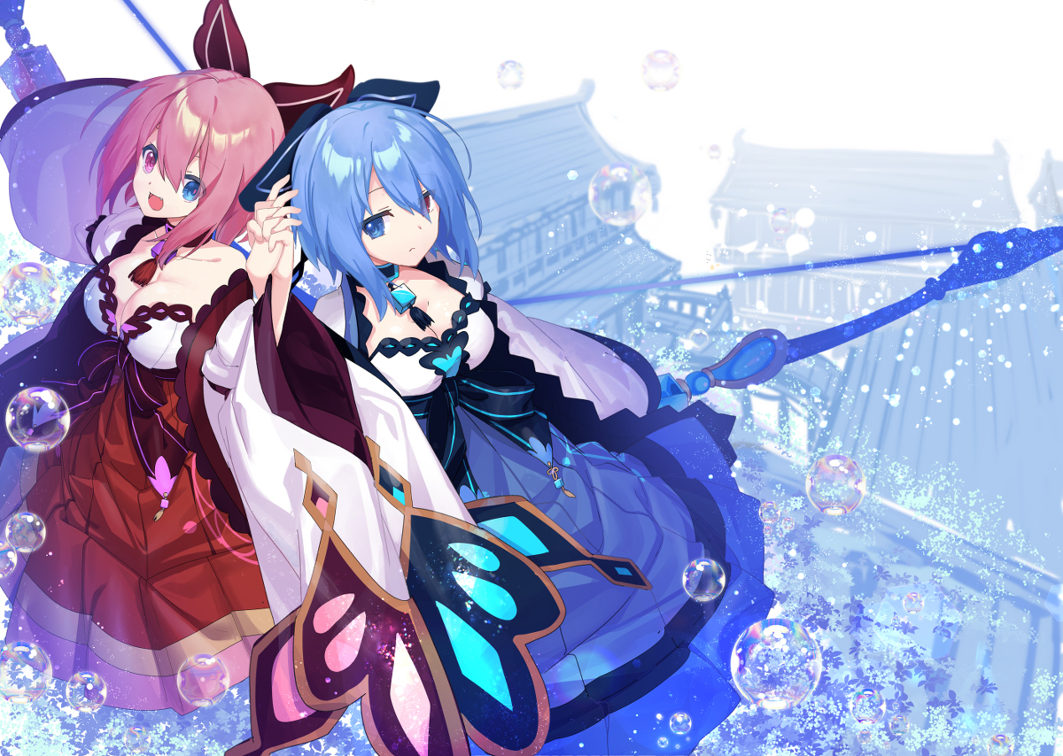 This is a pixiv picture whose title is 巫女の思い出.