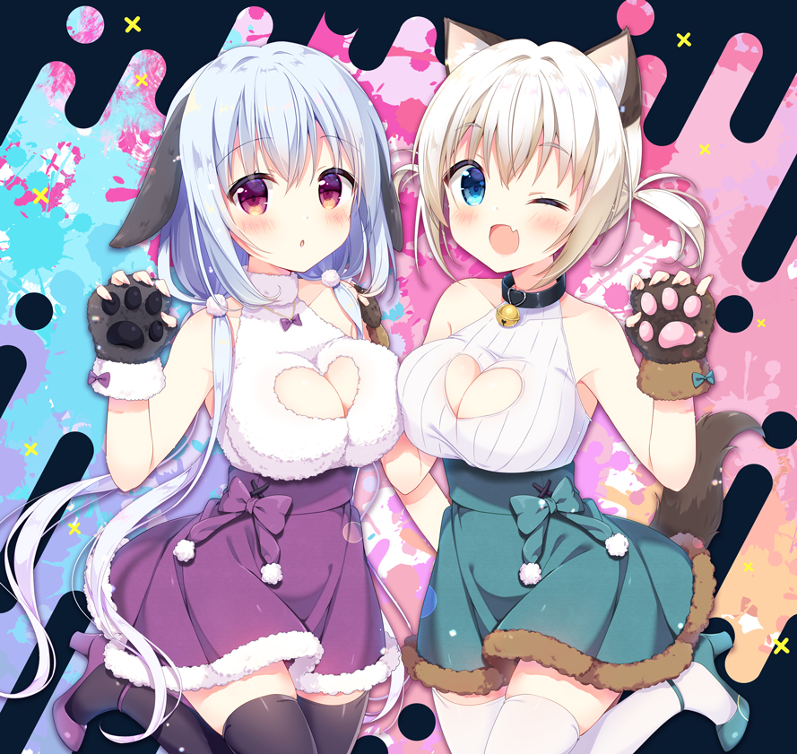 This is a pixiv picture whose title is 一緒にがぉがぉ♪.