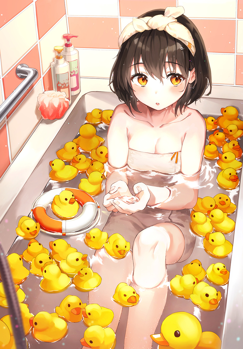 This is a pixiv picture whose title is 癒される時間.