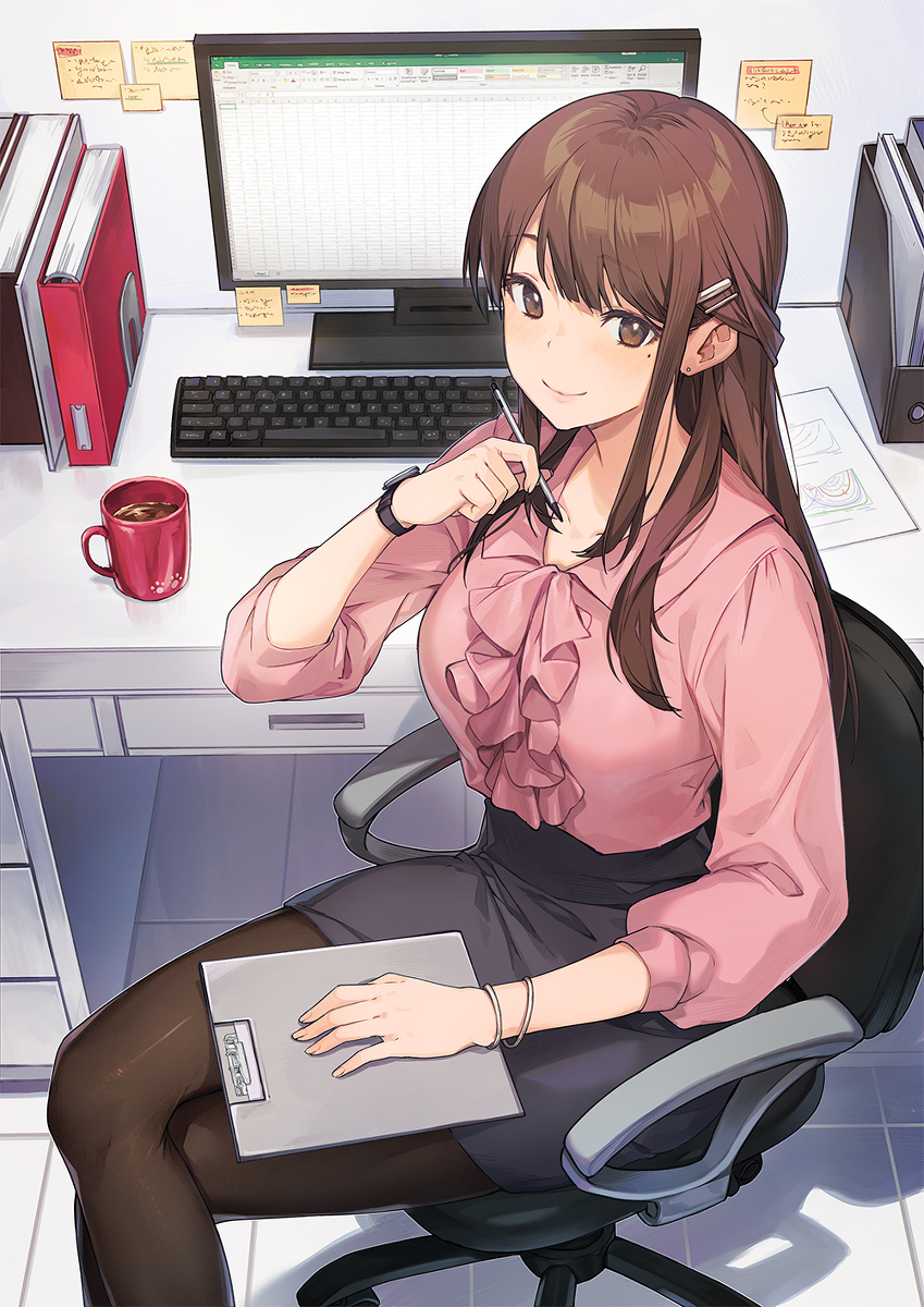 This is a pixiv picture whose title is ☕.
