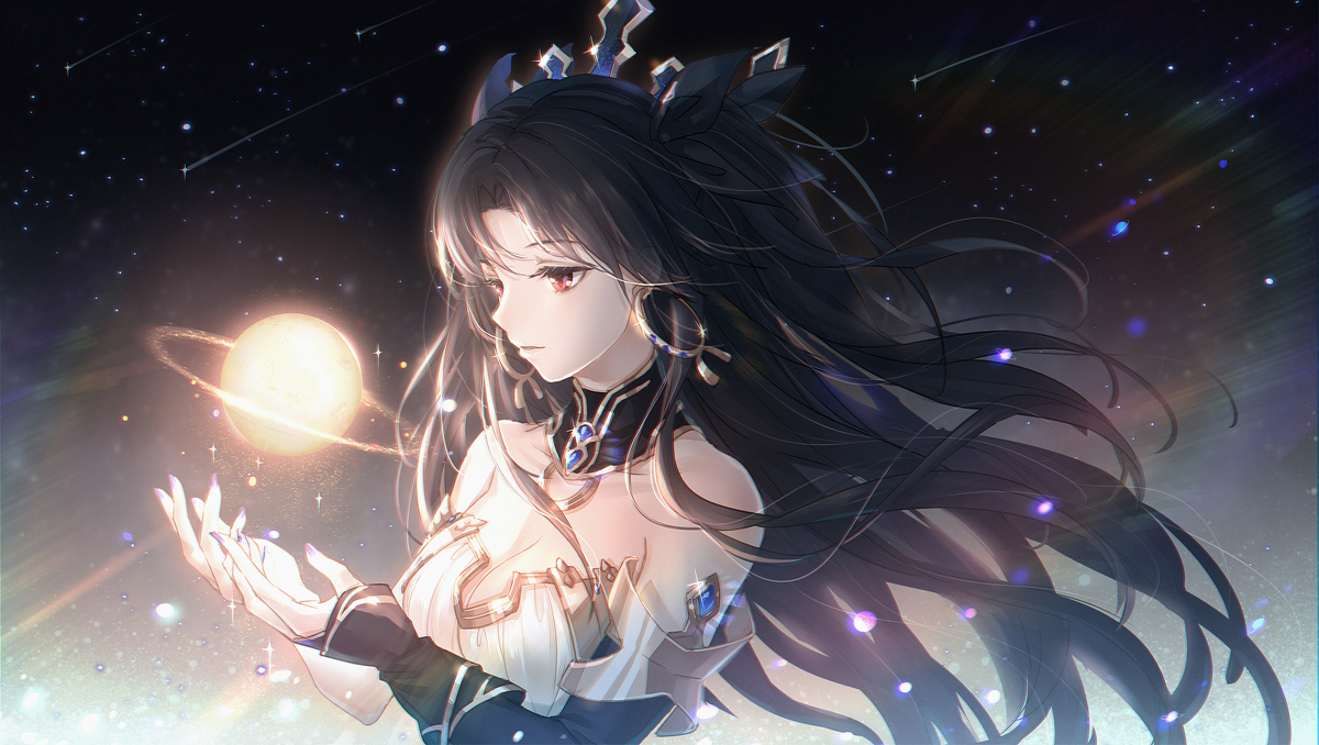 This is a pixiv picture whose title is 金星の女神.