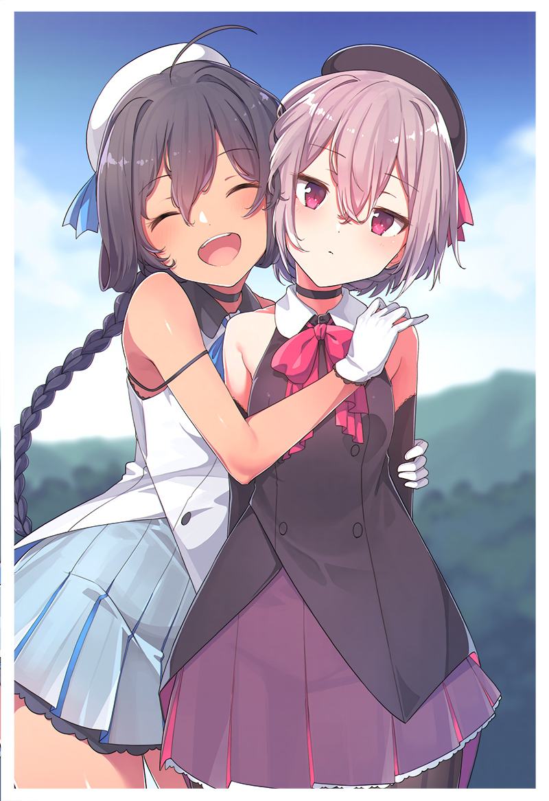 This is a pixiv picture whose title is ツーショット写真.
