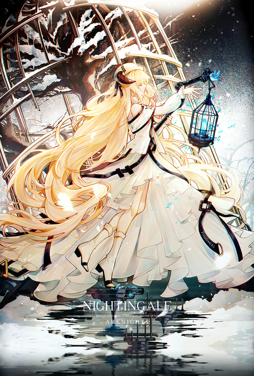 This is a pixiv picture whose title is nightingale.