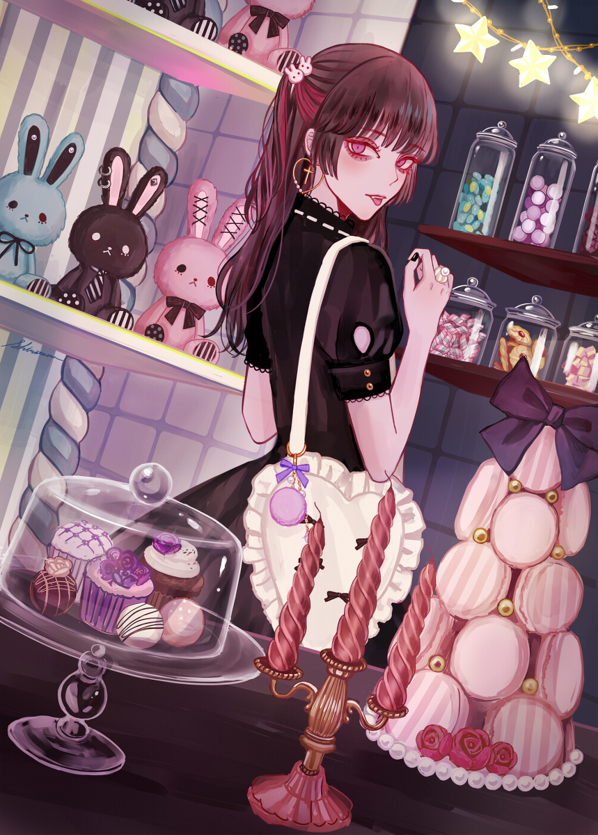 This is a pixiv picture whose title is rabbit girl.