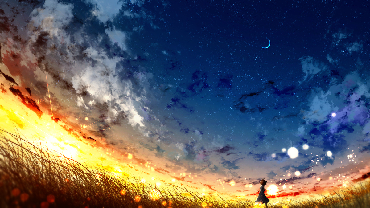 This is a pixiv picture whose title is 始まりの夜明け。.