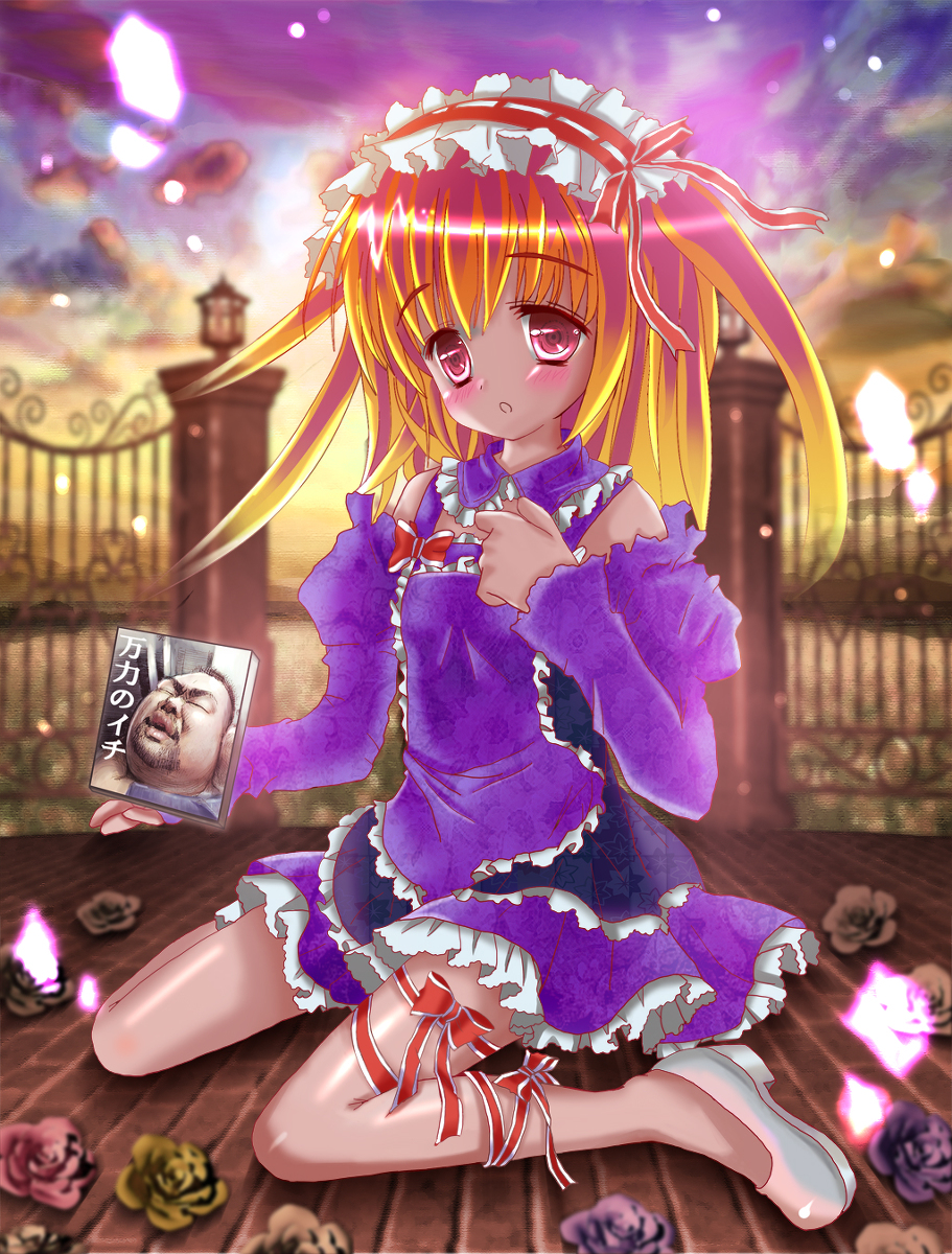 This is a pixiv picture whose title is 少女は薔薇の香りで大人になる.