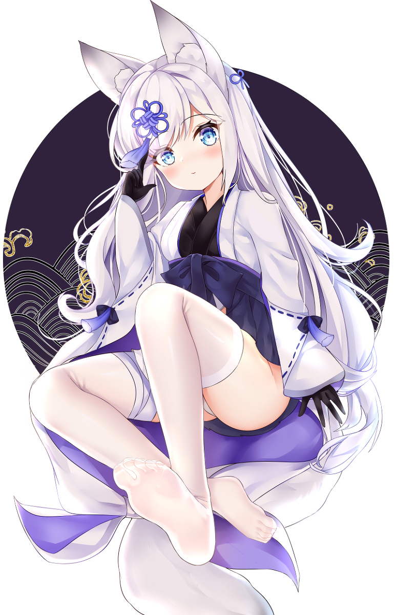 This is a pixiv picture whose title is 霞.