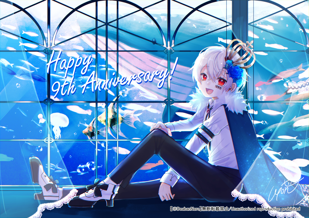 This is a pixiv picture whose title is Happy 9th Anniversary!.