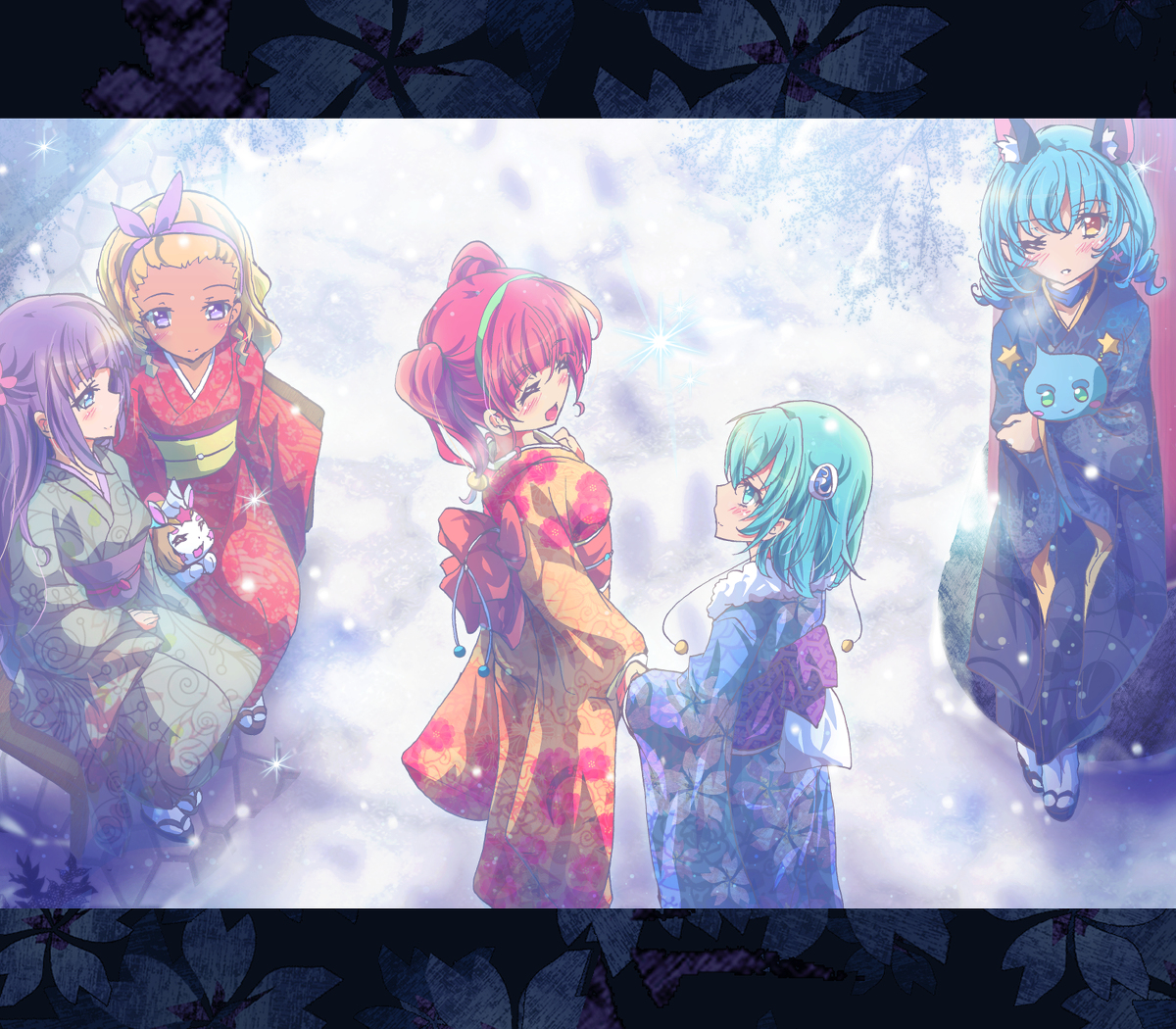 This is a pixiv picture whose title is トゥインクル・ニューイヤー・プリキュア！.