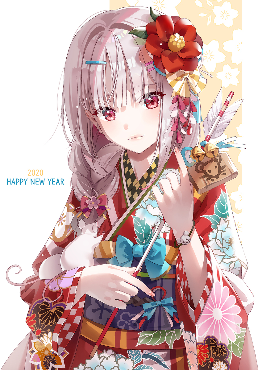This is a pixiv picture whose title is 2020 HAPPY NEW YEAR🐁😆.
