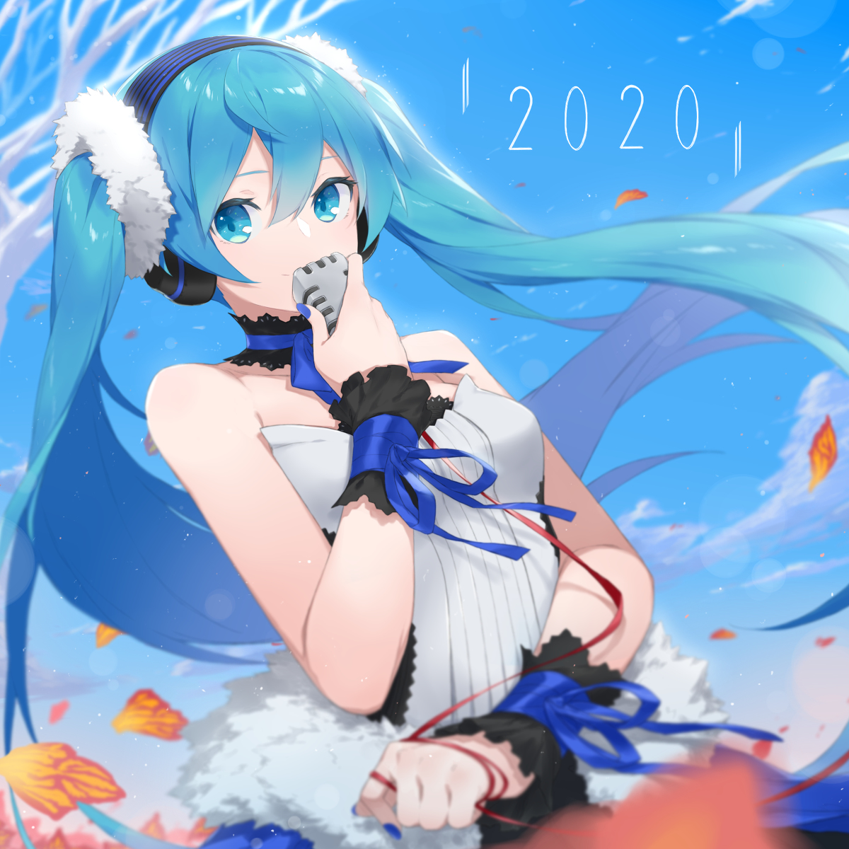 This is a pixiv picture whose title is 2020.