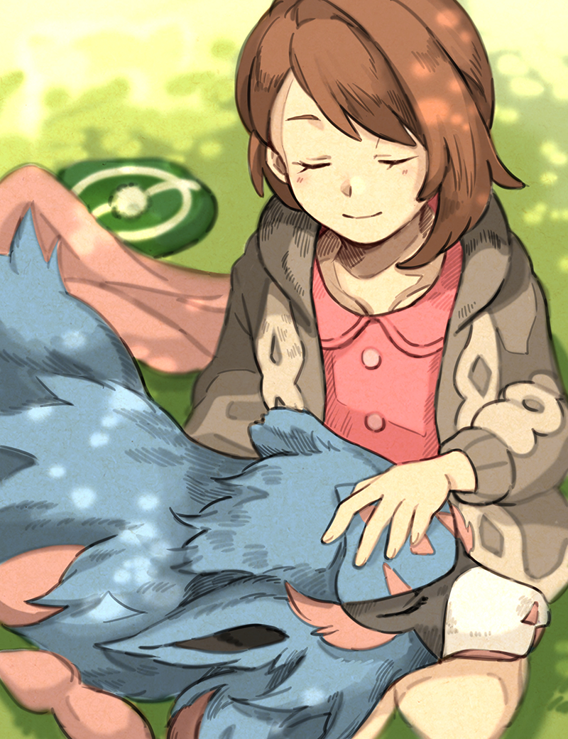 This is a pixiv picture whose title is ユウリ&ポケ.