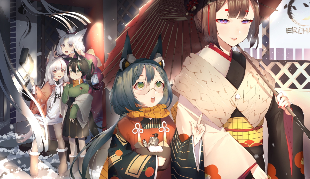 This is a pixiv picture whose title is -温泉への道-.