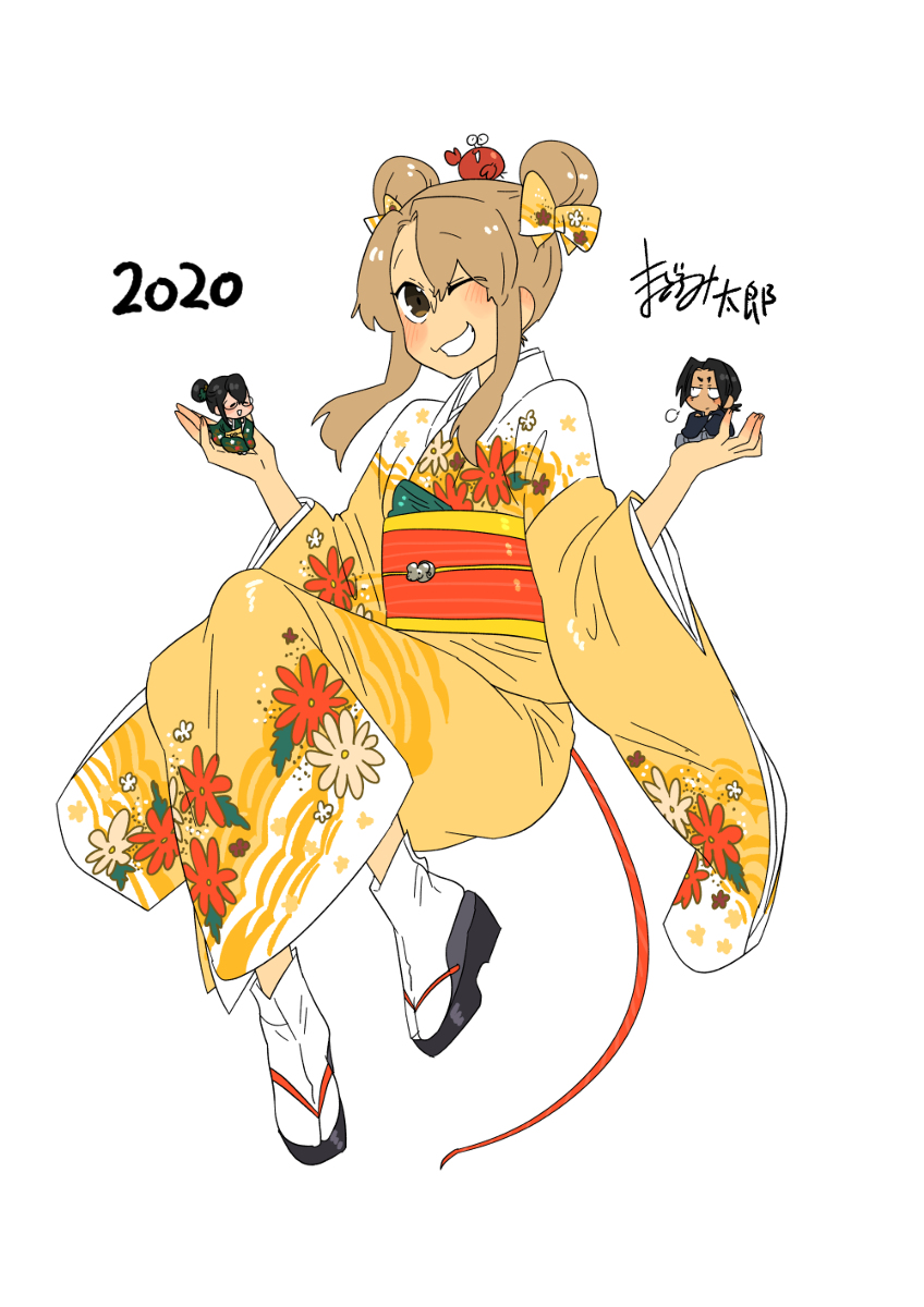 This is a pixiv picture whose title is おまカプ落書きログ5.