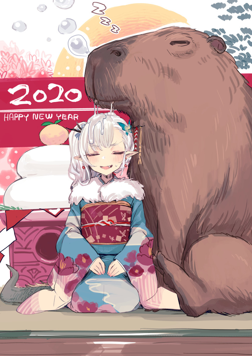 This is a pixiv picture whose title is 2020もよろしくね…💕.