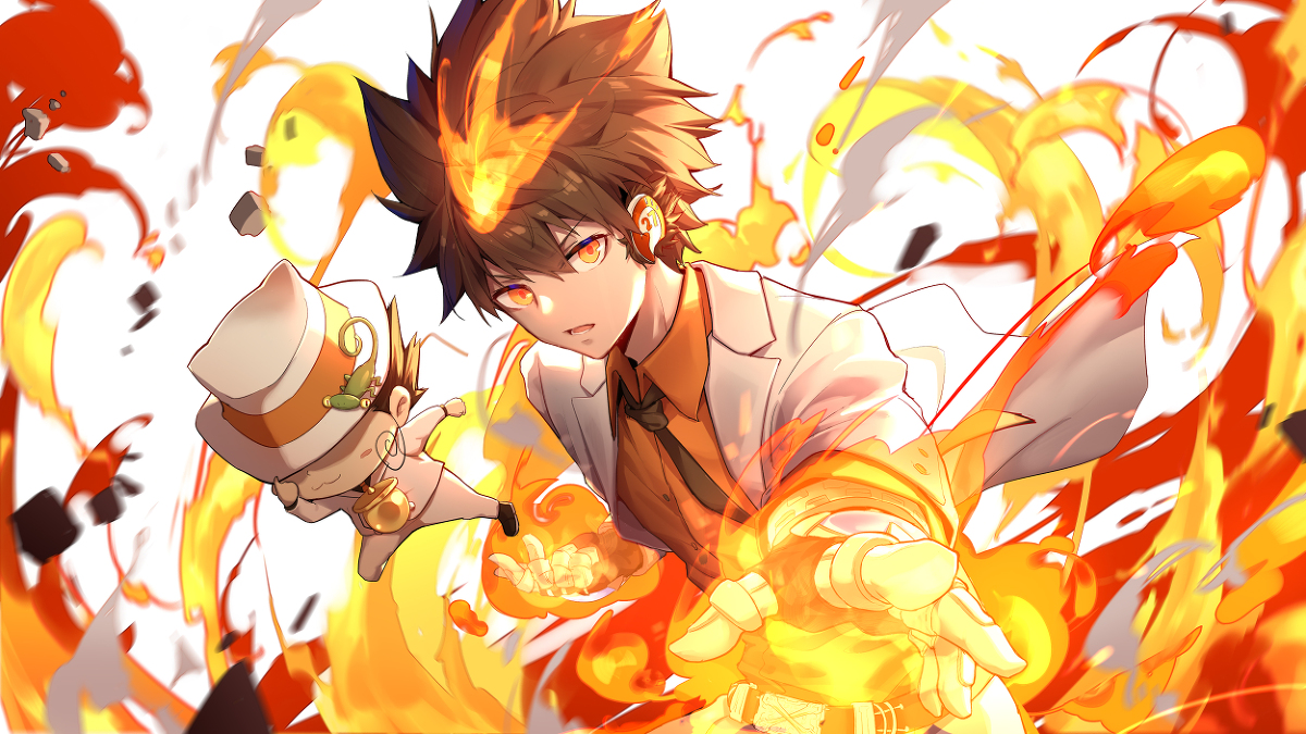 This is a pixiv picture whose title is 家庭教師ヒットマンREBORN!.