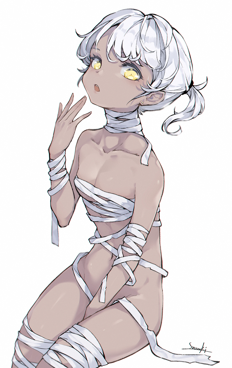 This is a pixiv picture whose title is 褐.