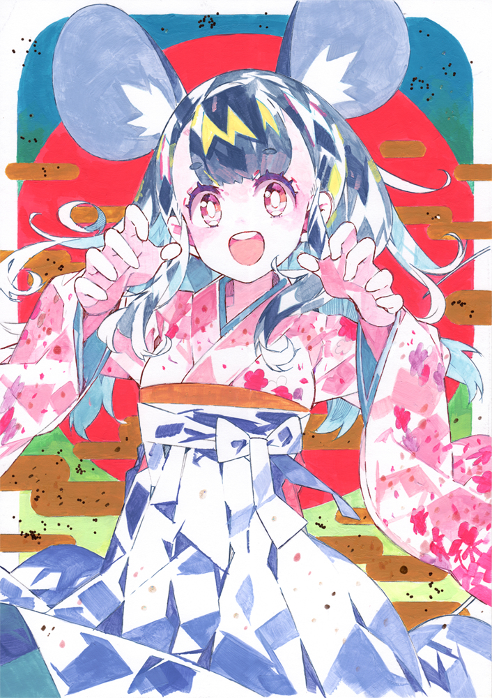 This is a pixiv picture whose title is 2020.