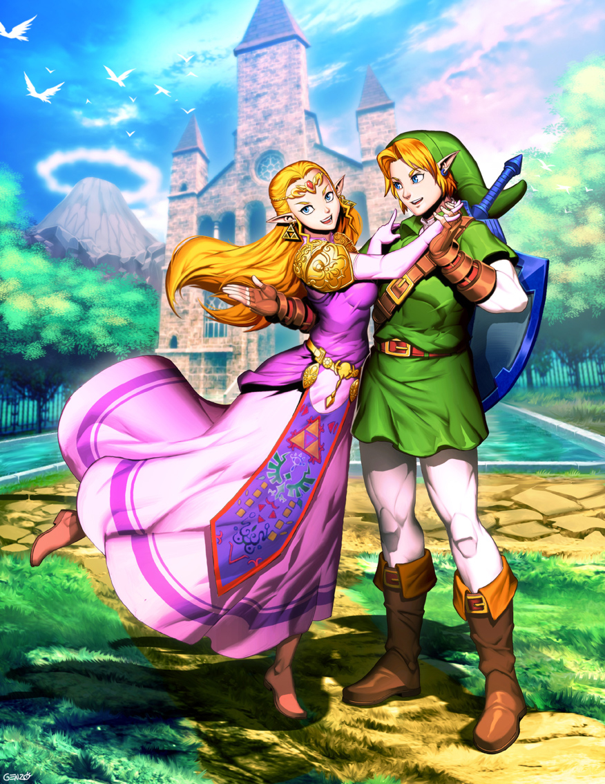 This is a pixiv picture whose title is ゼルダの伝説 時のオカリナ.