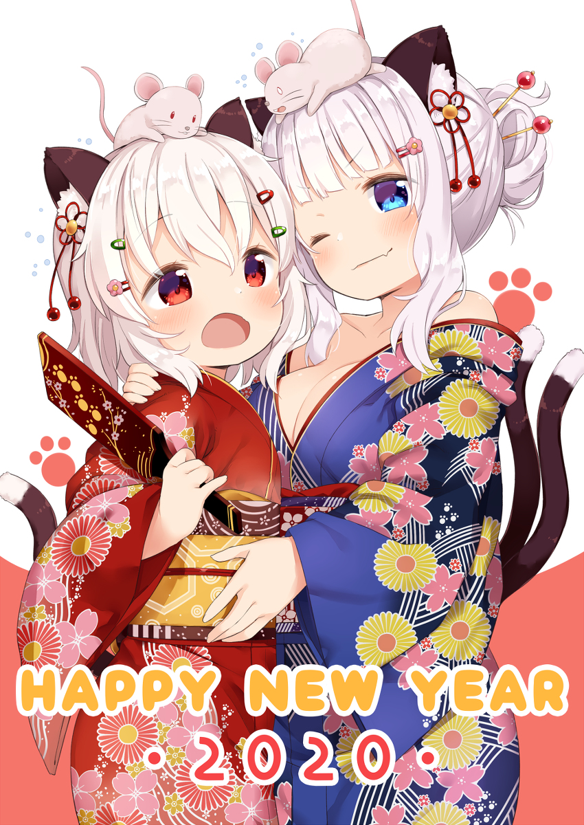 This is a pixiv picture whose title is うちの子あけまして！.